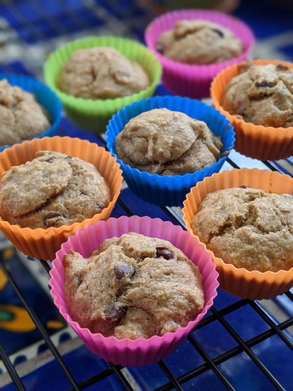 vegan banana chocolate chip muffins recipe