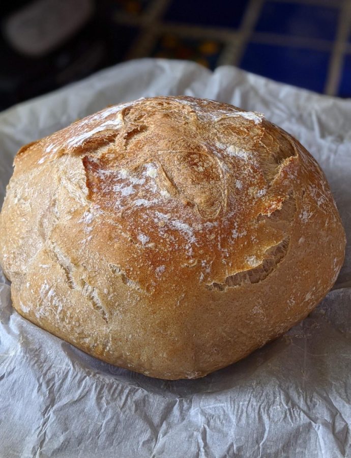 Fresh bread is a specialty in our house, where Covid-19 has kept us indoors and baking.